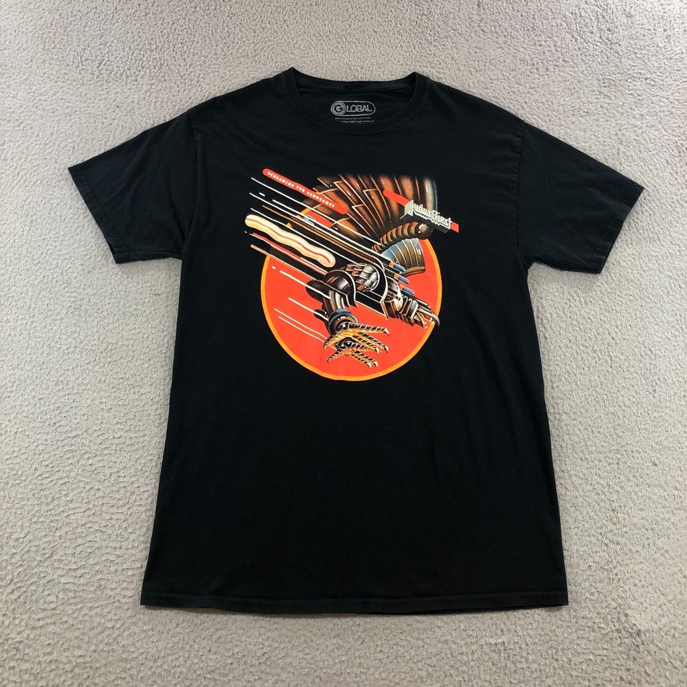 judas Priest T shirt mens M Black band tee merch